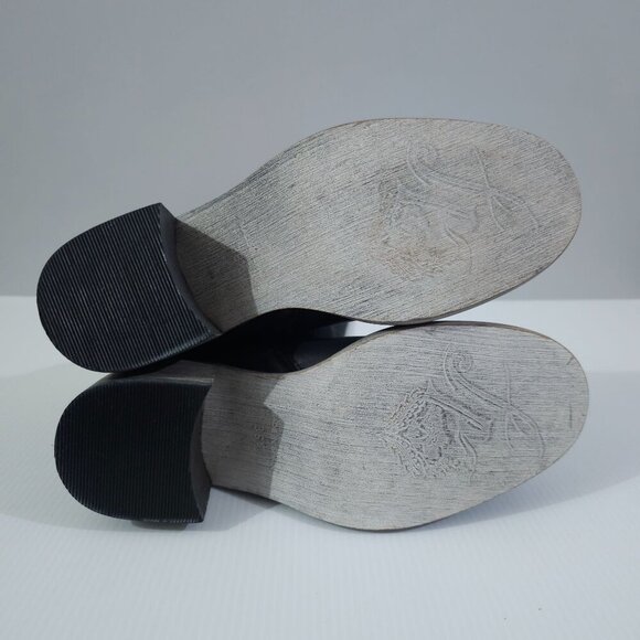 Free People Essential Slouch Boot Womens EU 36.5 Black Leather Tall Boho NEW - Picture 12 of 14